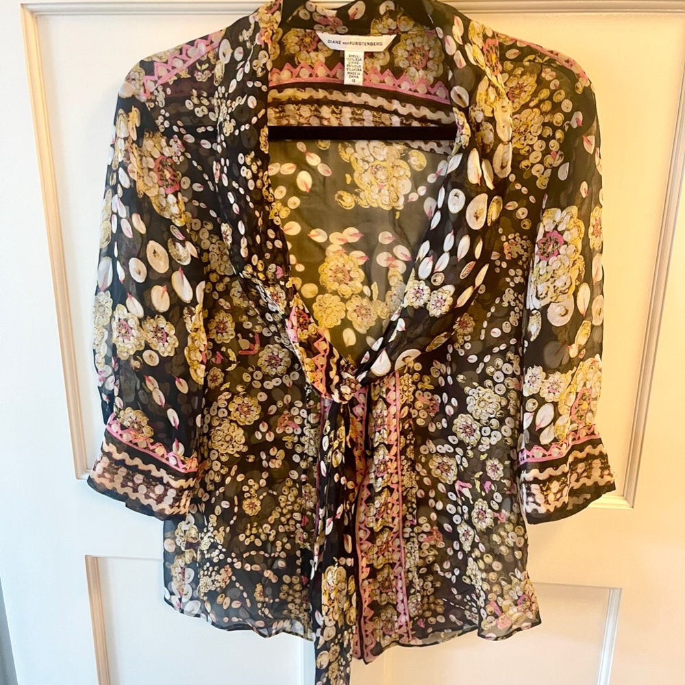 Diane von Furstenberg Silk Shell Blouse